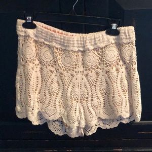 Crochet shorts